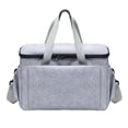thumbnail image 1 of Bolsa organizadora para cochecito de bebé, bolsa de viaje Universal para mamá con correas para cochecito, bolsa de almacenamiento de artículos diverso Gris, 1 of 7