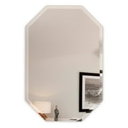 Fab Glass and Mirror Frameless Octagon Beveled Wall Mirror