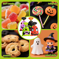 thumbnail image 5 of Oziral Halloween Treat Bags with Twist Ties 200 Pcs – Bulk Halloween Candy Bags for Trick or Treat, Party Favors, Goodie Bags – Features Spider, Ghost, Pumpkin & Black Cat Designs( 9.84 x 6.5 inches), 5 of 8
