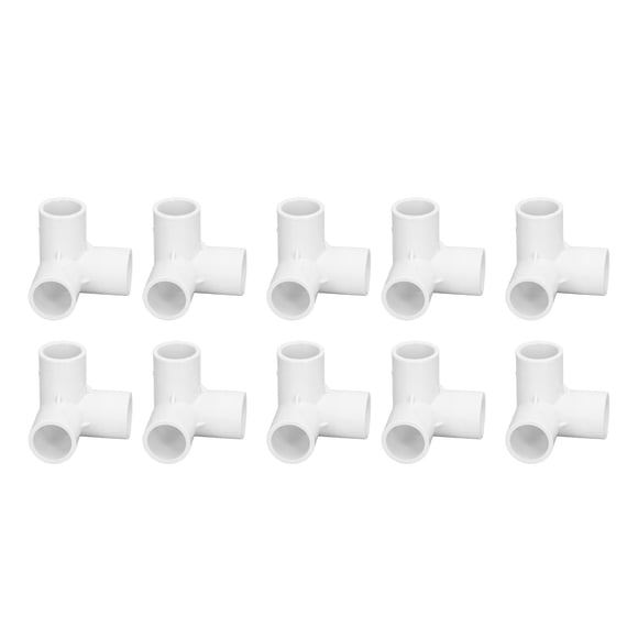 PVC Pipe Connector,10PCS 3 Way Pipe Way Corner Fittings PVC Elbow Fittings Industry-Leading Standards