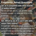 thumbnail image 2 of TIDRADIO TD-V2 Walkie Talkies Long Range Rechargeable Two Way Radios with Secret Service Earpiece, 16CH Portable Durable, Frequency Copy, Flashlight VOX for Business Family- Black, 20 Pack, 2 of 7