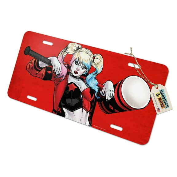 Harley Quinn Character Novelty Metal Vanity Tag License Plate