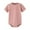 Pink, variant on Tisuna Summer Bodysuit For Unisex Baby Solid Color Short Sleeve Crew Neck Romper Classic Breathable Boys Girls Daily Wear Size 9-12 Months