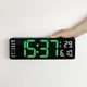 thumbnail image 1 of Reloj digital grande de 13 pulgadas con temperatura, fecha, horario de verano automático, luz nocturna, atenuador de brillo automático, reloj digital para sala de estar, 1 of 2