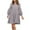 Gray, variant on ChaoHeng Casual Dresses for Women Dresses Long Sleeve Elegant Women and Linen Lantern Sleeve Long Sleeved Patchwork Loose Hem Dress