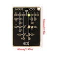 thumbnail image 3 of Morse Code Trainer Card LED Practice Board Signal Learning Kit Sound Light Record Playback Gadget Interactive Study Device for Students Hobbyists Ham Radio Desk Learning Training Use, 3 of 9