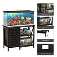 thumbnail image 6 of Herture Fish Tank Stand with Cabinet, 40-50 Gallon Aquarium Stand, Heavy Duty Metal, Turtle Tank, Reptile Terrarium 850LBS Capacity ,Black, 6 of 7