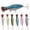 6pc, variant on Topwater Popper Fishing Lure, Hard Bait with Treble Hooks for Bass Striper and Saltwater Fishing, Blue Silver, 1.41 oz, 4.92 Inch