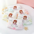 thumbnail image 4 of Esaierr 5PCS 2-13 Years Old Girls Boxer Briefs Shorts,Big Baby Kids Girls Underwear Briefs,Antibacterial Breathable Cotton Printed Cartoon Shorts, 4 of 4