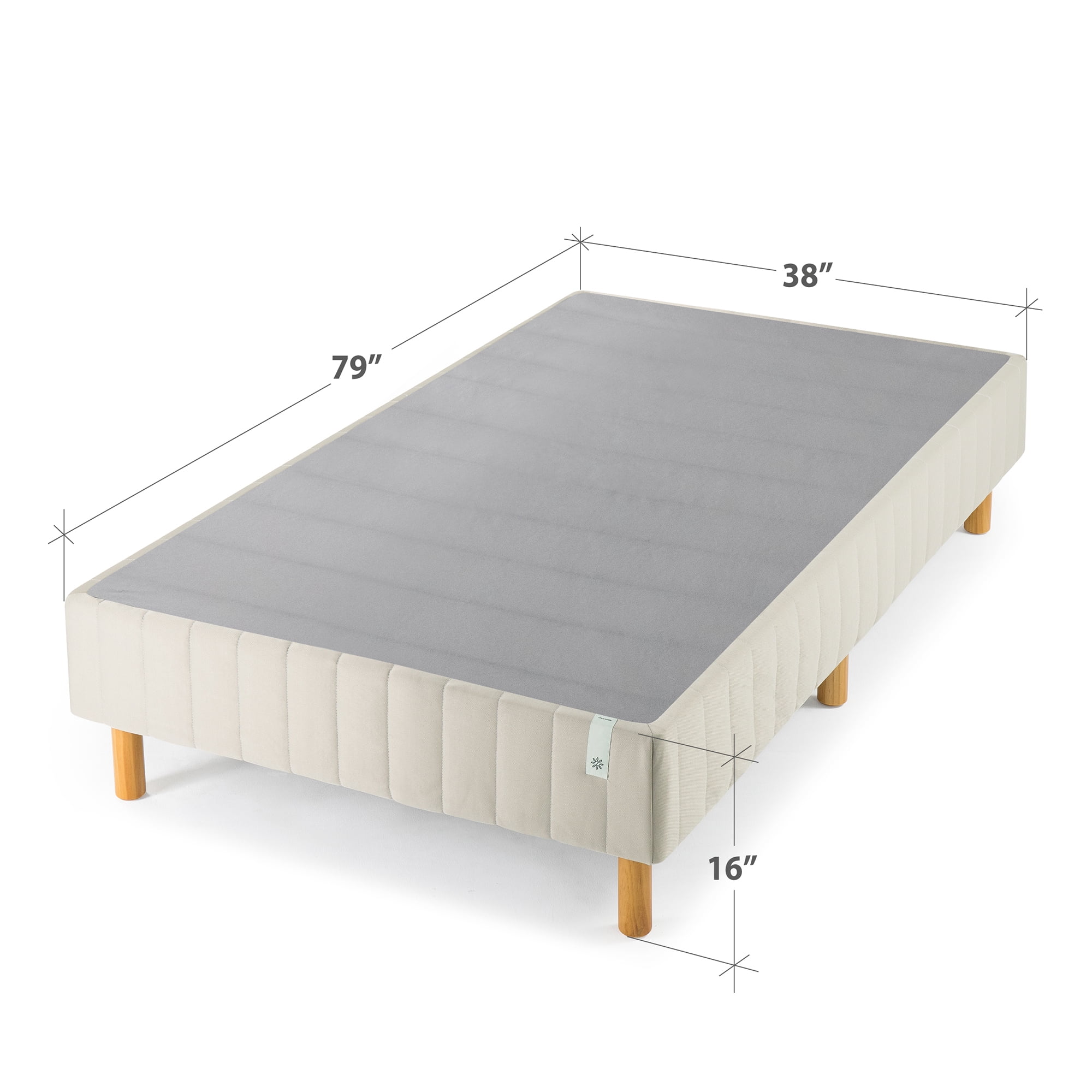 Zinus Good Design Winner Justina 16" Metal Mattress Foundation Box Spring, Twin XL