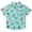 Aqua blue, variant on SEGA Sonic The Hedgehog Tails Shadow Hawaiian Button Down Shirt Toddler to Big Kid