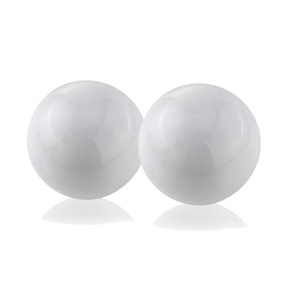 Modern Day Accents Bola Blanco White Sphere/3" D - Set of 2