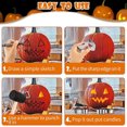 thumbnail image 2 of Juego Tallado Calabaza Halloween Plantillas para Tallar Molde Expresión 12 Uds. Caja Acero Inoxidable Hogareña DIY, 2 of 9