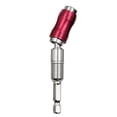 thumbnail image 1 of Eigraketly Varilla de extensión de broca electrochapa portátil autoblocante anticorrosivo anodizado giratorio Hexagonal extensor de liberación rápida Herramientas eléctricas rojo plateado Eigraketly TO010208-01B, 1 of 6