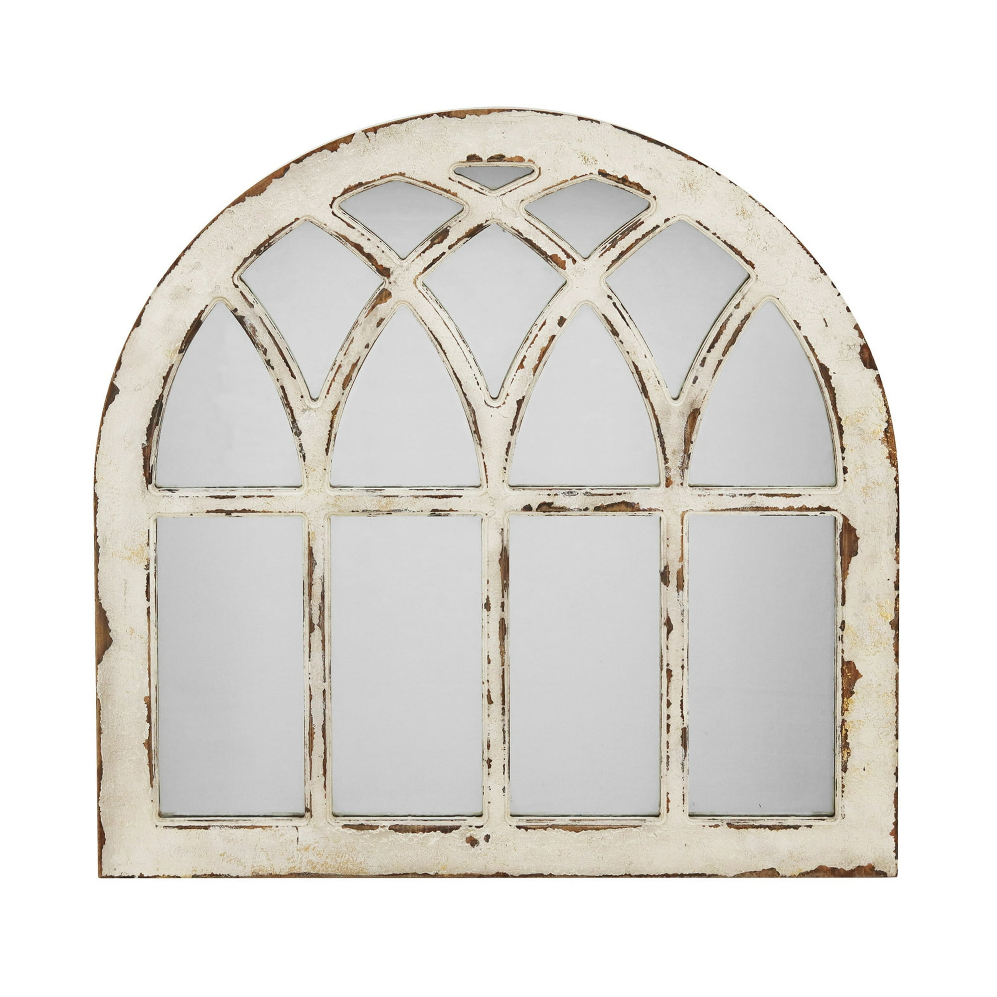 Parisloft Distressed White Arched, Oversized Arched Mirror Canada