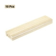 thumbnail image 3 of Palitos de madera cuadrados, 10"x0.5"x0.5" varilla sin terminar de madera dura, palitos de artesanía para manualidades DIY, 10 piezas, 3 of 5