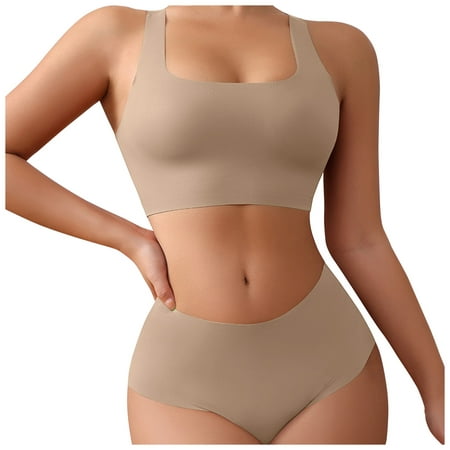 

Vest Style Women Underwear Set Large Size Sports No Underwire Upper Bracket Gathering Removable Pad Bra Lenceria Bralette