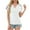 White, variant on Women's Trendy Short Sleeve T-Shirts Flowers Embroidered Boho Tops V Neck Casual Summer Tees Tshirts (M, Pink)
