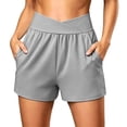 thumbnail image 2 of xfsWaSs Athletic Shorts for Women High Waisted Running Shorts with Pockets Lightweight Breathable Workout Bottoms Casual Yoga Shorts Activewear, 2 of 6