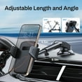 thumbnail image 4 of Behome Car Phone Holder, Car Mount Phone Holder with Strongest Suction & Rotatable & Adjustable Length, for Center Console, Windshield, All Smartphones, Black, 4 of 9