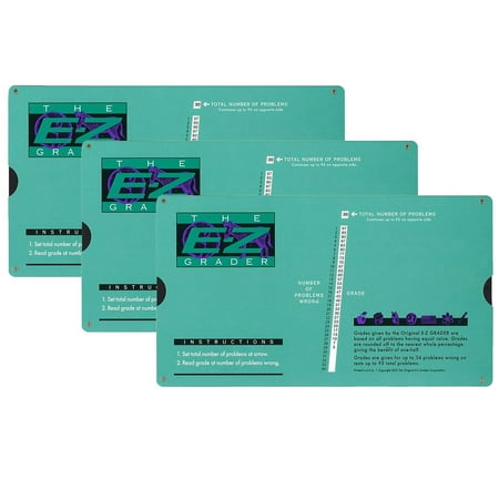 UPC: 0194629054060 | Original E-Z Grader EZ-5703-3 E-Z Grader Rectangle Shaped Score Up To 95 Questions