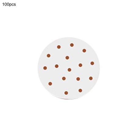 Grandest Birch 100Pcs/Set Steamer Paper More Thicken Non-stick Paper Practical Food-grade Steamer Paper Pad for Home Oil-proof Eff