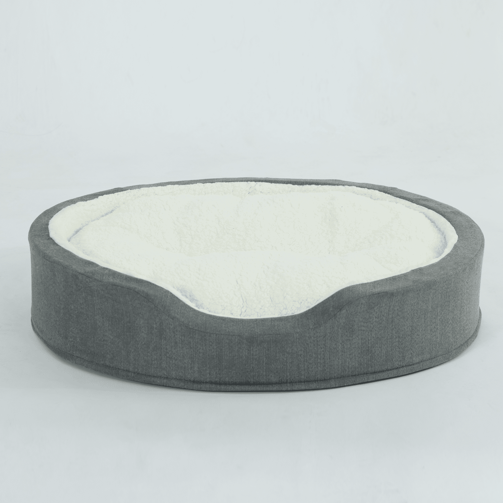 Pawsis Donut Dog Bed for Large Dogs -Calming Round Pet Bed with Removable&Washable Cover