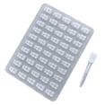 thumbnail image 1 of Fondant Mold Chocolate Ice Cube Maker cube mold Non-stick Pastry Making mould ice Silicone Mould Baking Tool, Transparent, 1 of 6