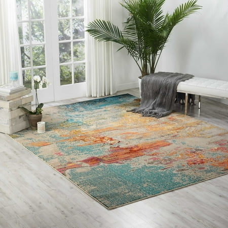 10'10 Inch Rug - Nourison Celestial Abstract Abstract Sealife Area Rug