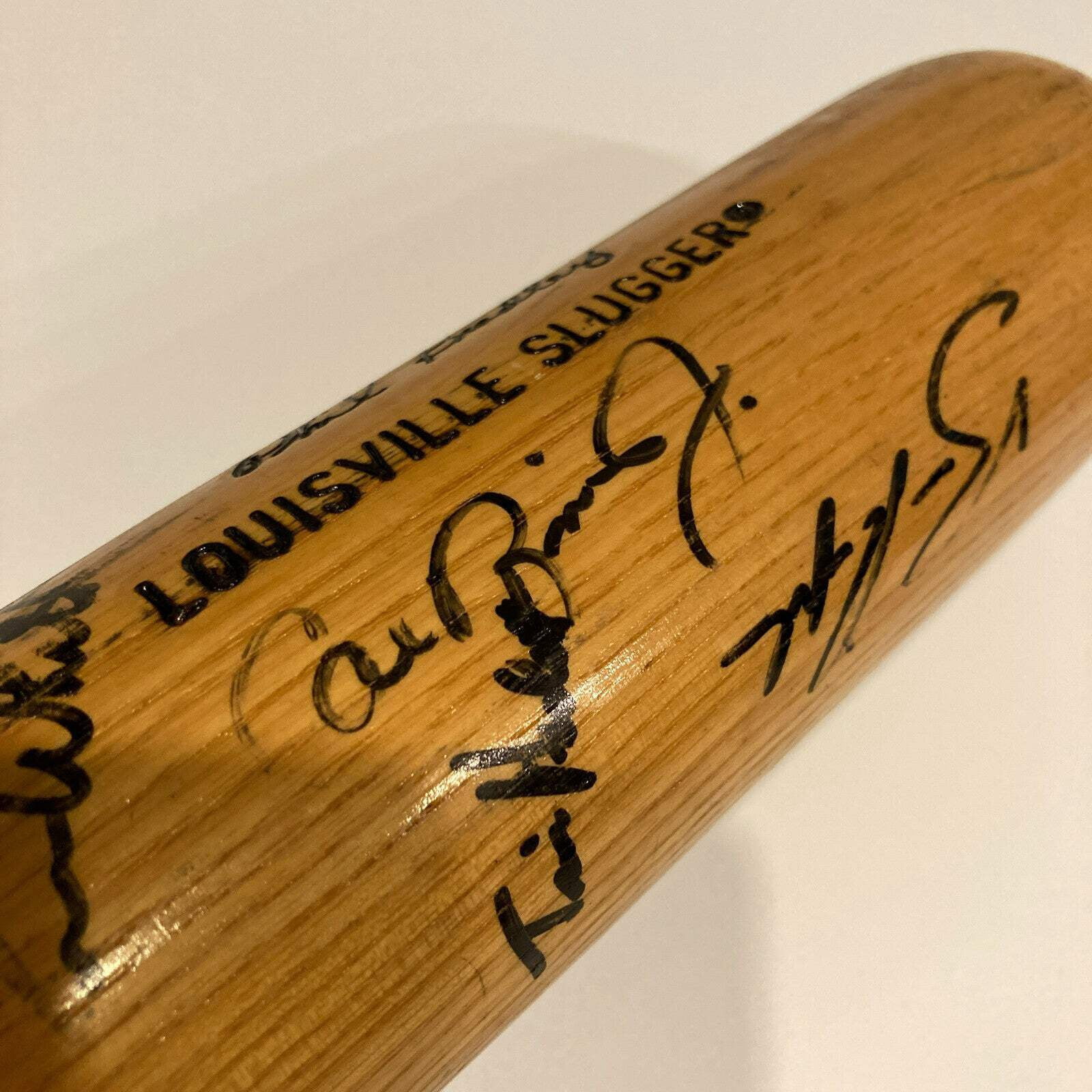 Cal Ripken Sr. Cal Ripken Jr.  Billy 1991 Baltimore Orioles Signed Bat JSA COA