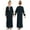 Navy Blue, variant on Kids Girls Muslim Long Sleeve Kaftan Praise Dance Maxi Dress Full Length Middle East Ramadan Abaya Pink 6