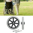 thumbnail image 2 of 2x Roue avant 8 Pouces Roulement Roues Universelles 8 Pouces Roulettes pour Fauteuils Roulants Rollators Déambulateurs Gris, 2 of 8
