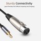 thumbnail image 4 of Kuymtek Cable Jack de 3,5 mm a XLR Cable de audio macho a hembra de 1,5 m para micrófonos mezcladores PC, 4 of 9