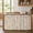 Beige, variant on Flowers Birds Small Sink Skirt 10"Wx11"L,Dustproof Under Sink Curtain with Self Adhesive Tape,Country Retro Botanical Floral Branches Cabinet Curtain Cover for Bathroom Vanity,Kitchen Storage Shelf