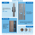 thumbnail image 3 of Cerradura Inteligente Chapa Digital Con Huella y App Móvil TOCK250X TL - Tock Lock Tock Lock Tock Lock TOCK250X TL NEGRO, 3 of 9