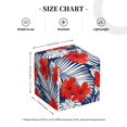 thumbnail image 4 of Gukieu Leaves And Flowers Print Leather Tissue Box, PVC Waterproof Velcro Opening and Closing Square Tissue Box Holder, Suitable for Home and Office Decoration, 4 of 7