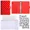 Red, variant on Polka Dot A6 Refillable Binder with Budget Cards & Zipper Pouch, Planner Notebook for Financial Planning, School / Office Memo, Travel Journal, 6-Ring DIY Handbooks,Silver