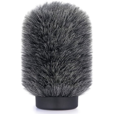 SUNMON Deadcat Wind Muff for Rode NTG4 MKE 600 Microphones Audio-Technica AT875R Mic Windscreen up to 4.7 Long - Artificial Fur Material