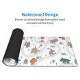 thumbnail image 5 of Disketp Gaming Mouse Pad Dino On A Skateboard Surf Pattern Large Mouse Mat Long Extended Desk Pad Non-Slip Rubber Mice Pads Stitched Edges Thin Pad (11.8x31.5 Inch), 5 of 9
