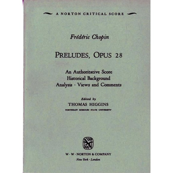 Norton Critical Scores Preludes, Op. 28, (Paperback)