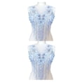 thumbnail image 1 of maskred Sturdy And Durable Lace Applique With 3D Beads And Rhinestones With Materials Are Sturdy And Durable Multiple Colors Light purple B 2Set, 1 of 6
