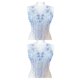 thumbnail image 1 of Ounissouiy Aplique fácil de atar para proyectos de bricolaje Corpiño de boda o vestido de baile Accesorio Morado claro B Violeta claro B 2Conjunto, 1 of 6