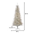 thumbnail image 2 of 7.5 ft. Pre Lit Clear Incandescent Silver Tuscany Tinsel Tree, 2 of 3