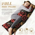 thumbnail image 3 of KLL Ultra Soft Microfiber Body Pillow Cover/Pillowcases 20"x54" with Hidden Zipper Closure-Compass And Mountains In Bicycle Wheels1, 3 of 5