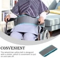 thumbnail image 3 of Ceinture de Sécurité pour Fauteuil Roulant Anti-Chute Sangle de Protection Réglable Grand Support Respirant Renforcement Sangle M/bleu, 3 of 8