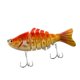 thumbnail image 1 of Señuelos de pesca con anzuelo, cebos duros, crankbaits, señuelos falsos de 7 segmentos, equipo de pesca Amarillo Rojo, 1 of 9