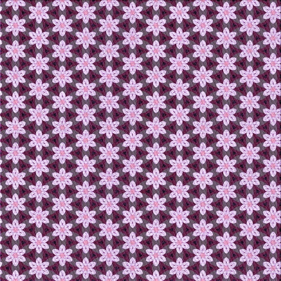 Ahgly Company Indoor Square Patterned Plum Purple Area Rugs, 7' Square