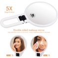 thumbnail image 4 of Versatile Double Sided Mirror, 1x/5x Magnifying Compact Mirror for Precise Facial Care, Your Ultimate Beauty Accessory For Home And Away, 4 of 5