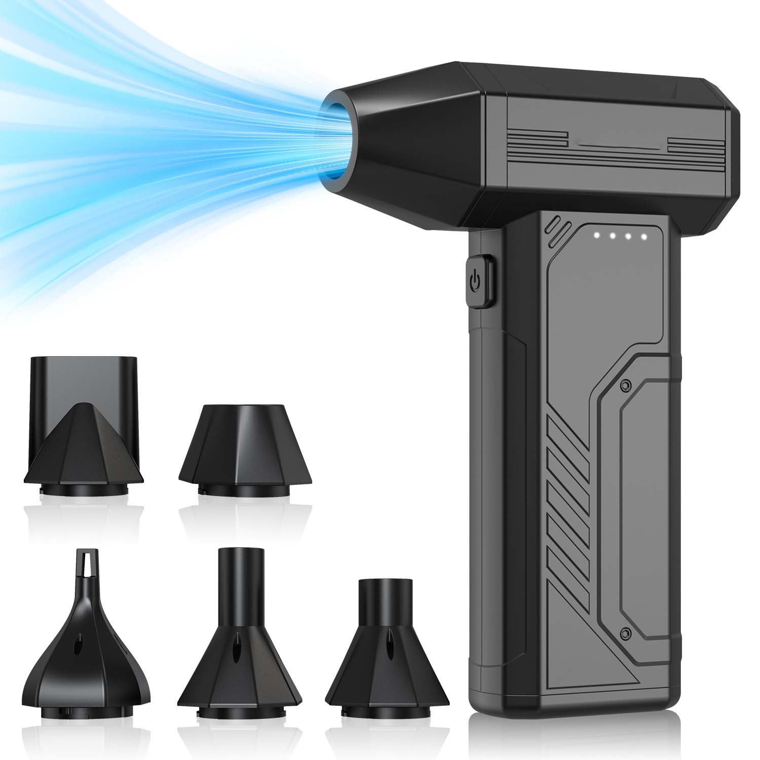 Ycandiee Compressed Air Duster, Powerful Electric Air Duster, Cordless Air Blower, Rechargeable Dust Blower for Computer, Keyboard, Outdoor, Home and Car