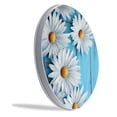 thumbnail image 3 of Decorative Stove Burner Covers 4 Pcs Metal Round Stove Burner Covers 8Inch And 10Inch for Home Decor Cooktop Decorative ,Daisy Flower on Blue Wooden picture, 3 of 6